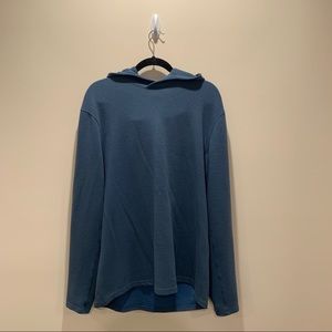 men’s lululemon blue waffle pullover hoodie